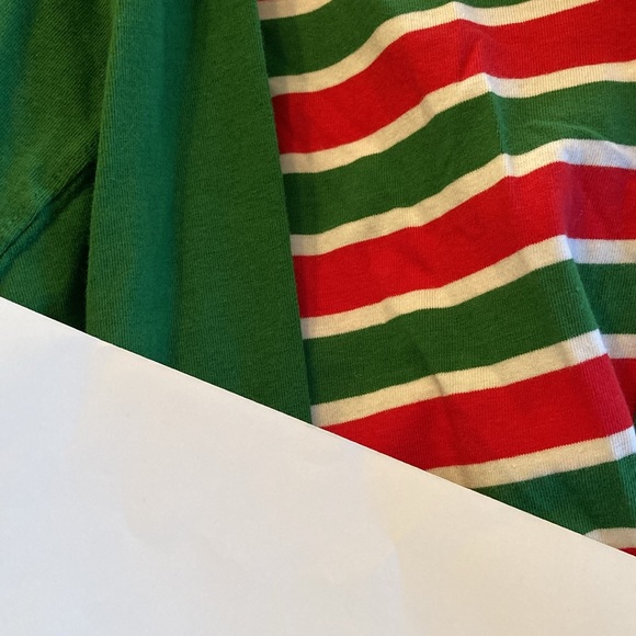 Men Sleepy Time PJs green red long sleeve pajama set size L - Picture 8 of 8